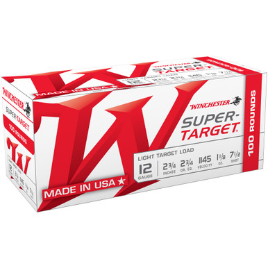 WINCHESTER SUPER-TARGET - 12 GA - 2.75" - #7.5 - 1 1/8 OZ - 25 RDS/BOX