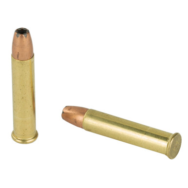 Federal V-Shok 22 Magnum JHP cartridge close-up showing Speer TNT hollow point