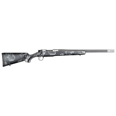 Christensen Arms Ridgeline FFT 7mm PRC 22-inch bolt-action rifle in black and grey carbon fiber stock