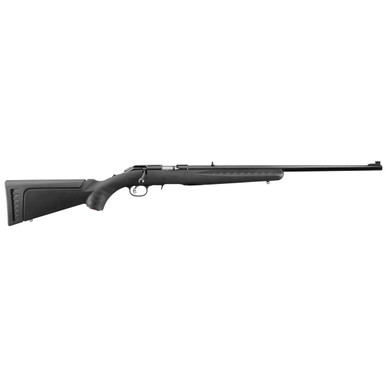Ruger American Rimfire .22 WMR 22-inch bolt-action rifle with black synthetic stock