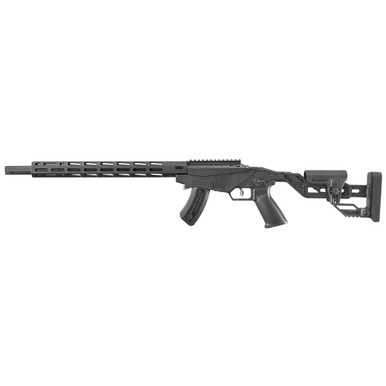 Ruger Precision Rimfire .17 HMR bolt-action rifle with adjustable black chassis stock