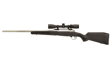 Savage 110 Apex Storm XP 7mm PRC bolt-action rifle with Vortex Crossfire II scope, right side view