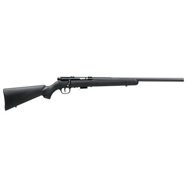 Savage 93 F bolt-action rimfire rifle in .22 WMR with black synthetic stock