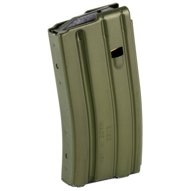 DURAMAG AR-15 - 556 NATO - 10/20 ROUND MAGAZINE - ALUMINUM - OD GREEN