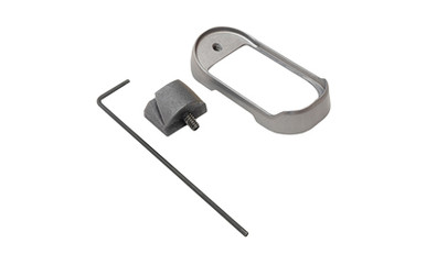 Shield Arms Grey Magwell for Glock 43X and Glock 48 billet aluminum anodized finish