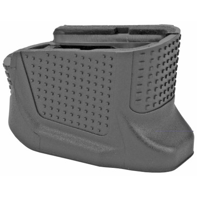 Strike Industries G43 E.M.P. magazine plate installed on Glock 43 magazine