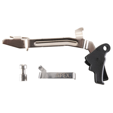 Apex Tactical Polymer Action Enhancement Kit for Glock Gen 3/4 — trigger, trigger bar, connector, and safety plunger