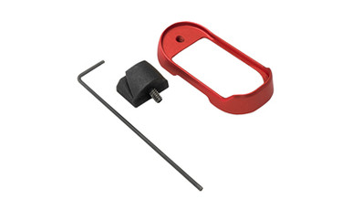 Shield Arms Red Magwell for Glock 43X and 48 — billet aluminum anodized finish