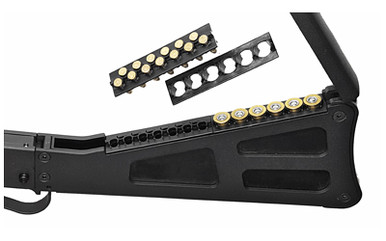 TPS Arms M6 Takedown stock storage compartment and takedown pin detail