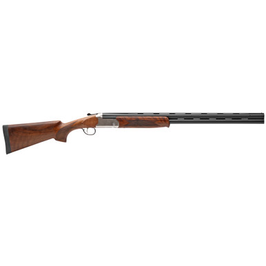 Stevens 555 Enhanced Over/Under 20 Gauge Shotgun with walnut stock and engraved receiver