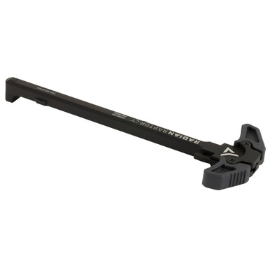 Radian Weapons Raptor-LT Charging Handle in Gray – side profile showing polymer over-mold detail