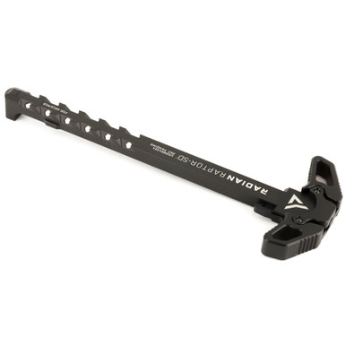 Radian Weapons Raptor-SD Charging Handle in black – detail view of ambidextrous latch