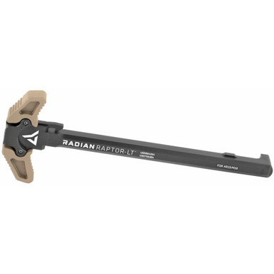 Radian Weapons Raptor-LT Charging Handle FDE – front view showing ambidextrous latches