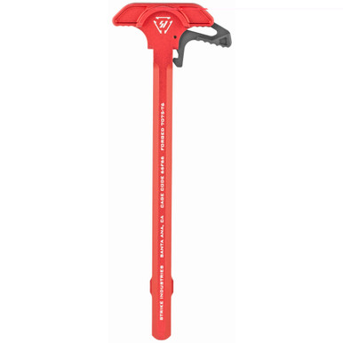 Strike Industries ARCH-EL AR-15 Charging Handle Extended Latch in Red – front view
