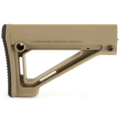 Magpul MOE Fixed Carbine Stock FDE - Rear Butt Plate and Sling Loop Detail