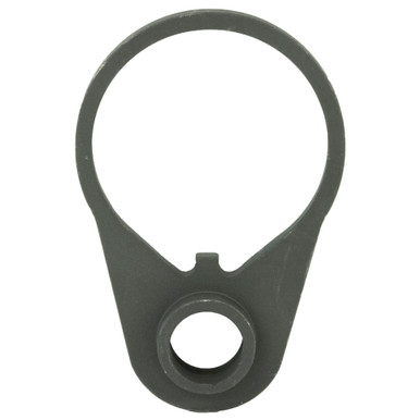 B5 Systems QD End Plate black phosphate finish front view
