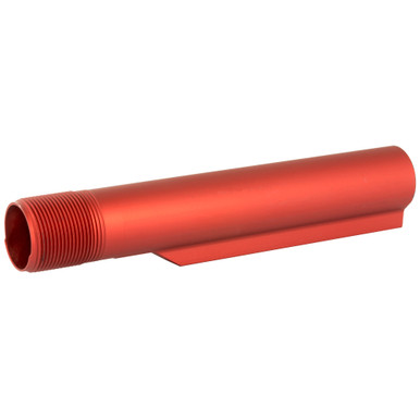 LBE Unlimited AR Mil-Spec Buffer Tube in Red - side profile view