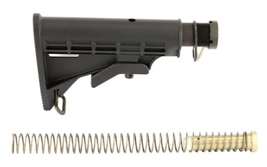 LBE Unlimited mil-spec buffer tube detail view showing six-position design