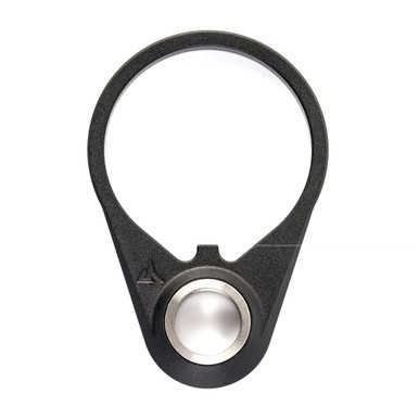 Radian Weapons Ultralight QD AR15 Endplate in black anodized aluminum with titanium swivel cup