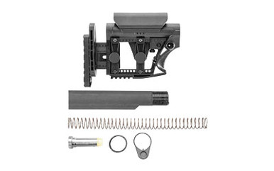 Luth-AR MBA-3 stock side profile showing cheek rest and butt plate adjustments