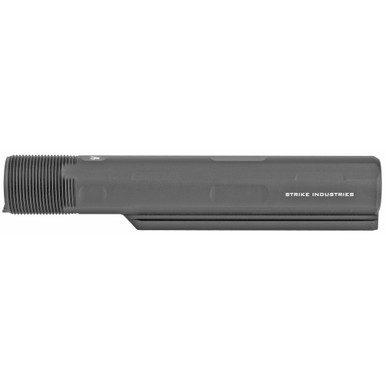 Strike Industries Advanced Buffer Tube Black – scalloped surface and end cap detail