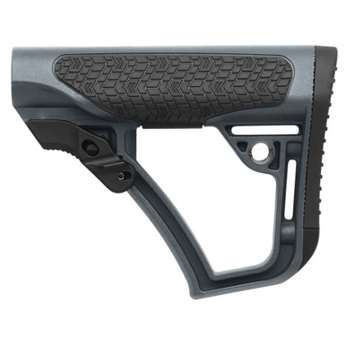 Daniel Defense Collapsible Mil-Spec AR-15 Buttstock in Gray - side profile view