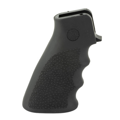Hogue AR-15 Overmold Rubber Pistol Grip Flat Dark Earth – angle view showing texture