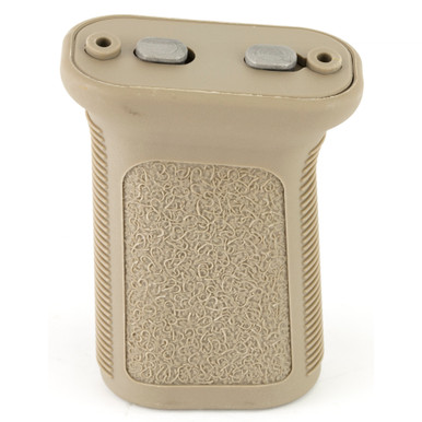 BCM Gunfighter Vertical Grip KeyMod Mod 3 FDE – alternate angle showing texture and profile