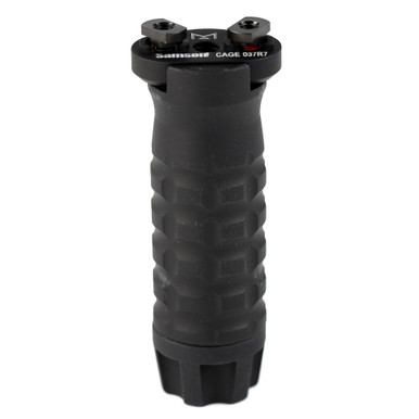 Samson M-LOK Medium Grenade Polymer Vertical Grip in Black – front view
