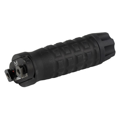 Samson M-LOK Medium Grenade Polymer Vertical Grip in Black – side profile view