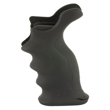 UTG AR-15 Combat Sniper Pistol Grip showing finger grooves and palm swell detail