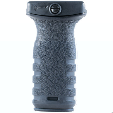Mission First Tactical React Short Vertical Grip in Black mounted on Picatinny rail