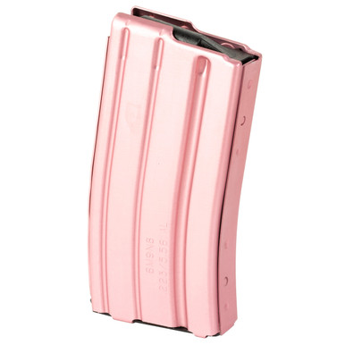 DURAMAG AR-15 - 556 NATO - 10/20 ROUND MAGAZINE - ALUMINUM - PINK