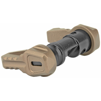 Fortis SLS Fifty FDE selector lever detail showing RidgeKey locking mechanism