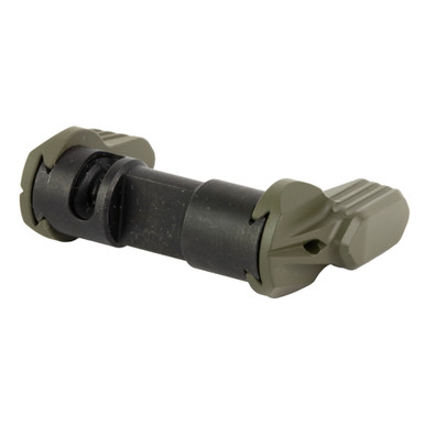 Radian Weapons Talon Ambi Safety Selector 45/90 OD Green – front view showing both levers