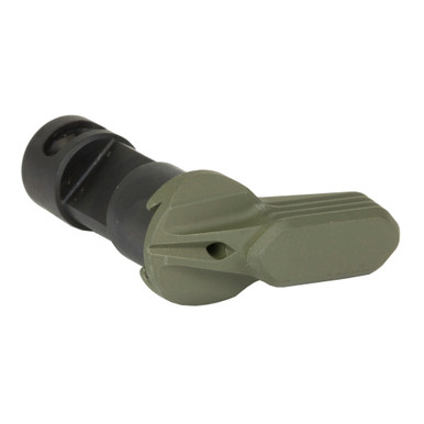 Radian Talon GI 45/90 Safety Selector OD Green – detail view showing lever and dovetail