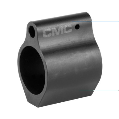 CMC Triggers AR Low Profile Gas Block .750 Black - Front View