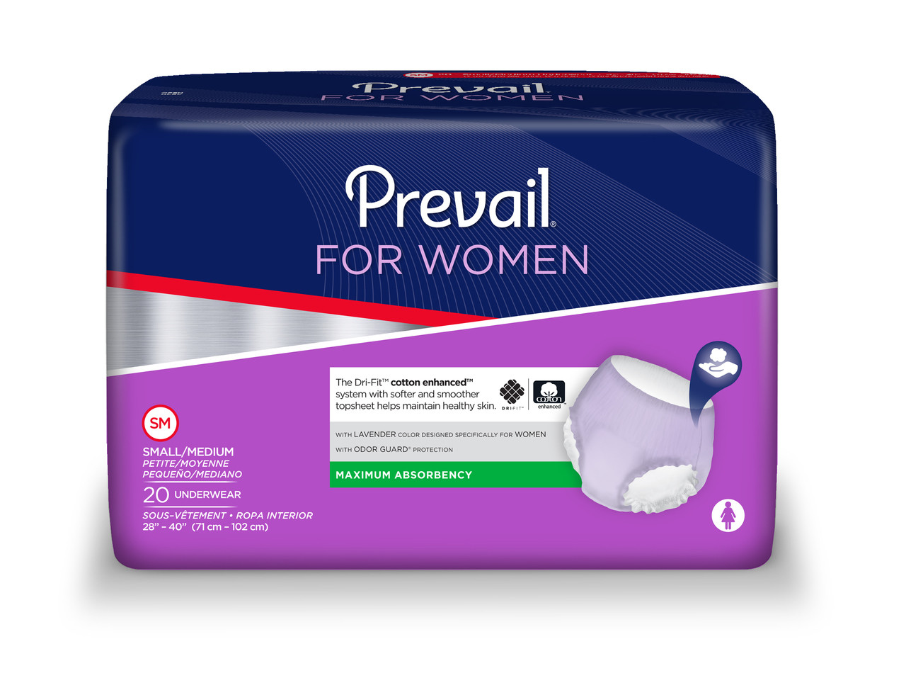 Prevail Per-Fit Adult Medium Incontinence Underwear Pull-Up Diapers 20 per  pk