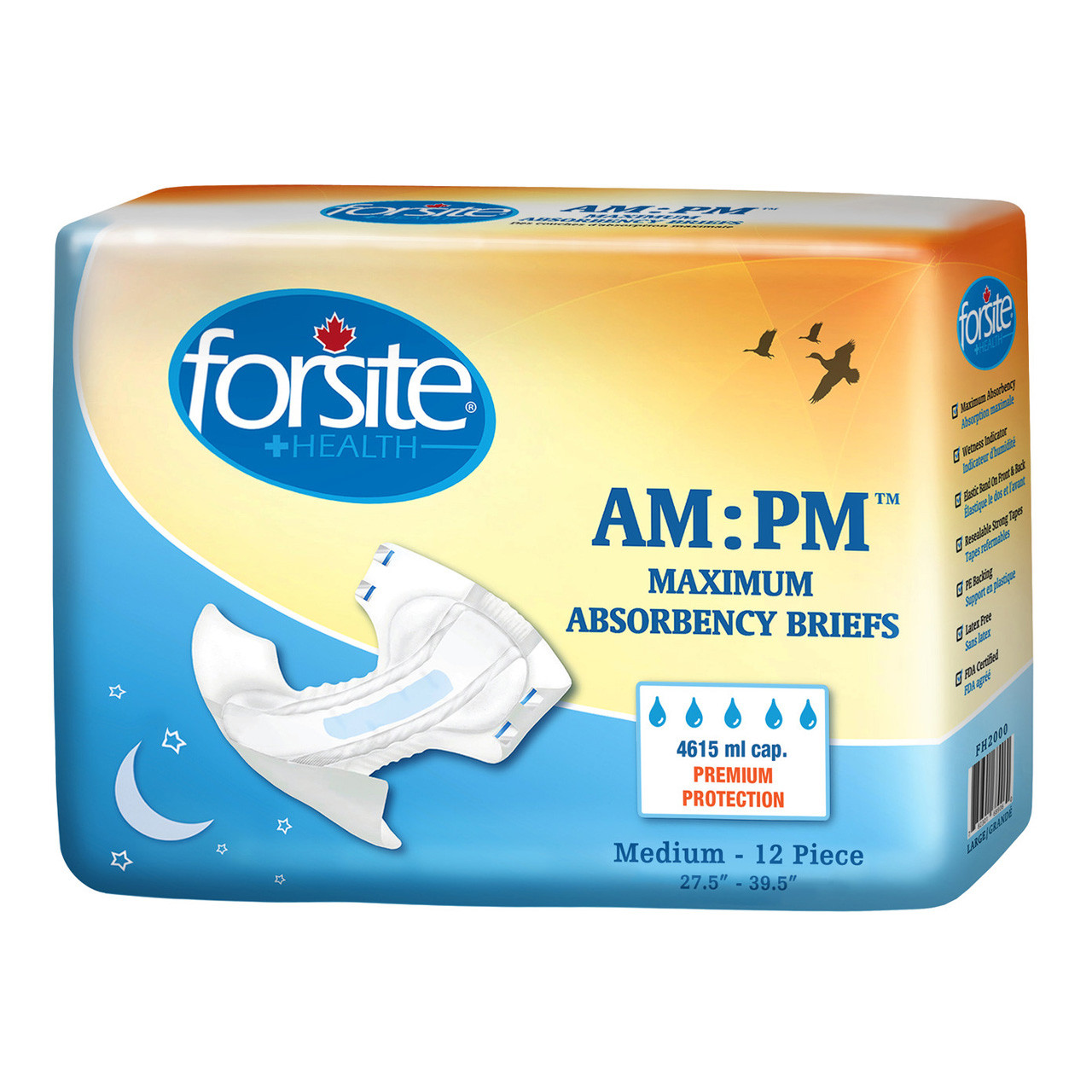 Buy Forsite Am Pm Maximum Adult Briefs Medium Bag Canada