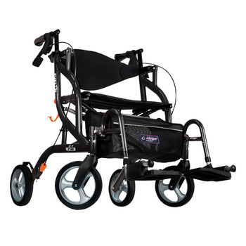 AIRGO FUSION F18 SIDEFOLDING ROLLATOR CHAIR BLACK