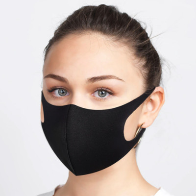 BREATHABLE FACE MASK BLACK UNISEX (AC6451)