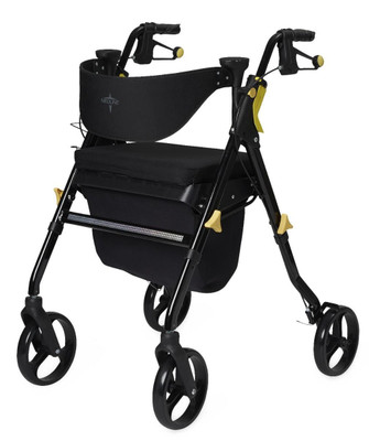  MEDLINE EMPOWER DELUXE ROLLATOR BLK (MDS86845BLK)