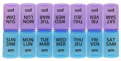 PILL ORGANIZER 7 DAY W/ AM AND PM C OMPARTMENTS