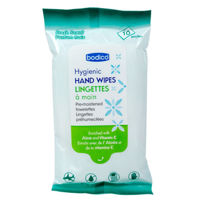 HYGIENIC HAND WIPES 10 PACK