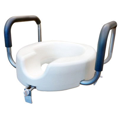 FORSITE HEALTH 5" RAISED TOILET SEAT WITH ARMS (FH1039)