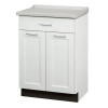 Clinton 8821-AF Fashion Finish, Molded Top Treatment Cabinet w/2 Doors and 1 Drawer Arctic White