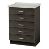 Clinton 8805-AF Fashion Finish, Molded Top Treatment Cabinet w/5 Drawers Twilight
