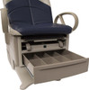 Brewer 6800 Access High-Low Exam Table 700 w/Power Back front drawer