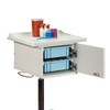 Clinton 67200 Two-Bin Phlebotomy Cart open door