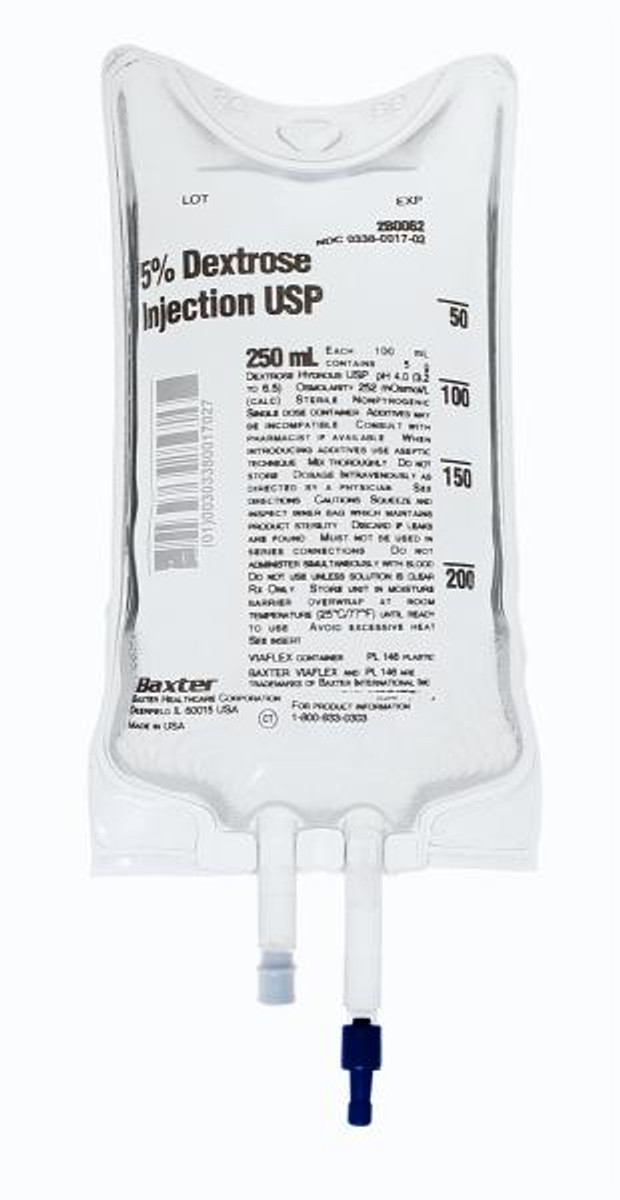 【原価ぶっ壊し割引】ボディミルク 250ML Baxter 2B0062Q 5% Dextrose Injection, USP, 250 mL VIAFLEX
